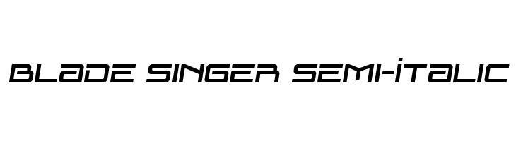 Blade Singer Semi-Italic  नि: शुल्क फ़ॉन्ट्स डाउनलोड