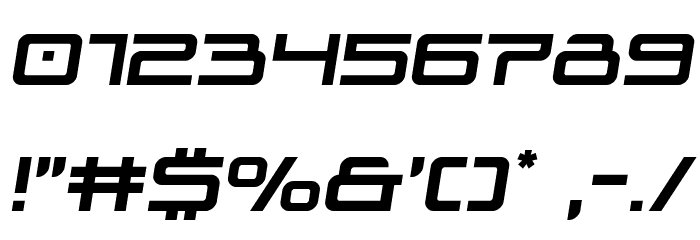 Blade Singer Semi-Italic Font OTHER CHARS
