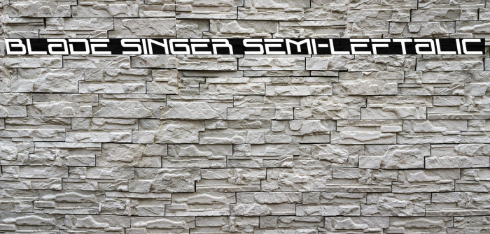 Blade Singer Semi-Leftalic Example 1