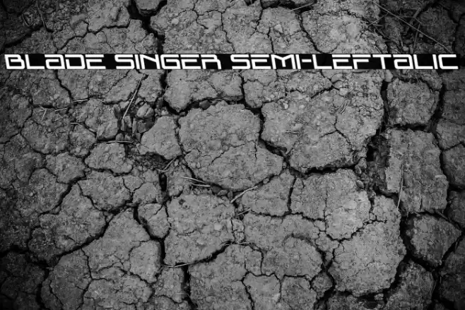 Blade Singer Semi-Leftalic Font examples