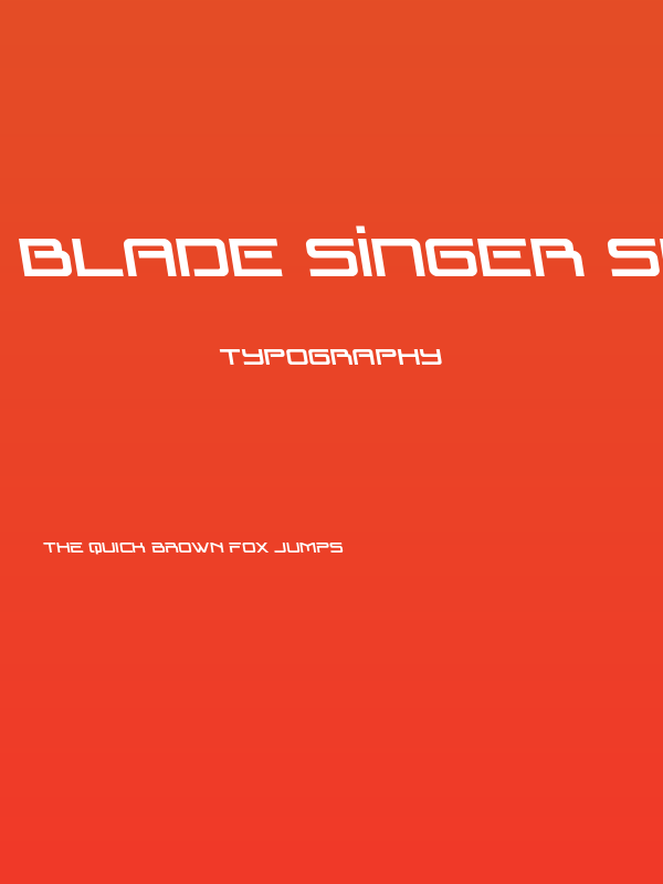 Blade Singer Semi-Leftalic Poster