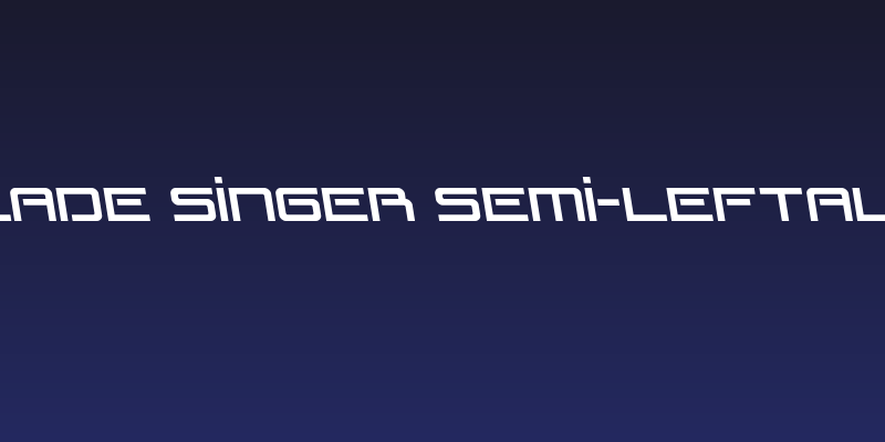 Blade Singer Semi-Leftalic Social Header