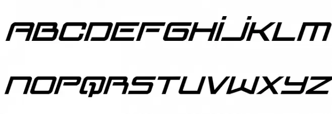 Blade Singer Super-Italic フォント 大文字