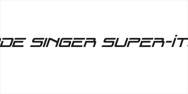 Blade Singer Super-Italic Logo