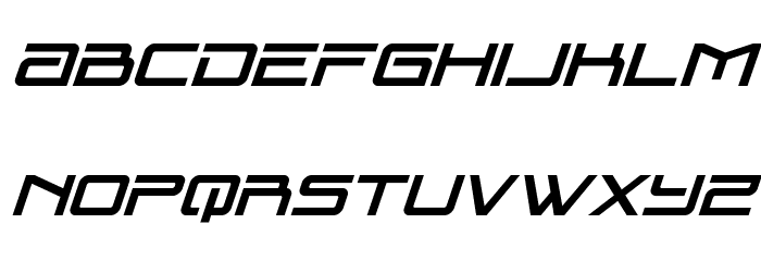 Blade Singer Super-Italic Font LOWERCASE