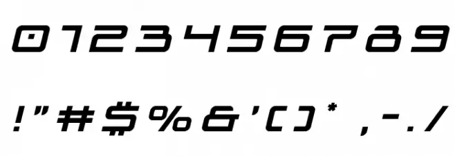 Blade Singer Title Italic Font OTHER CHARS