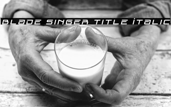 Blade Singer Title Italic Example 1