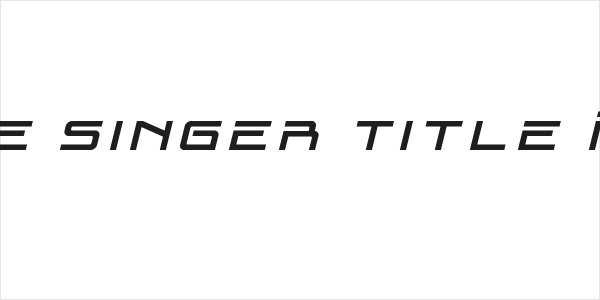 Blade Singer Title Italic Logo