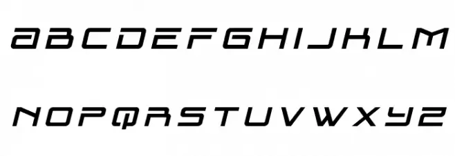 Blade Singer Title Italic Caratteri MINUSCOLO