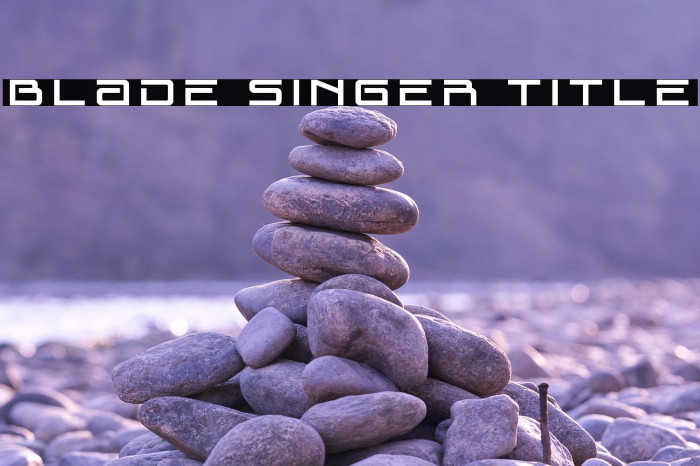 Blade Singer Title Example 2