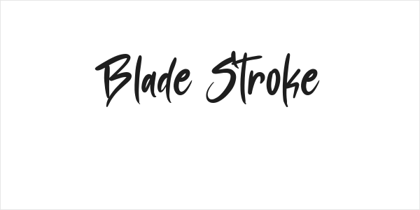 Blade Stroke Logo