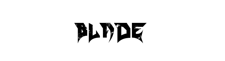 Blade  font caratteri gratis