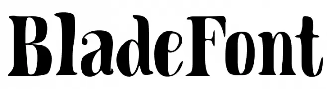 BladeFont  Frei Schriftart Herunterladen