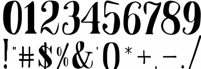 BladeFont Font OTHER CHARS