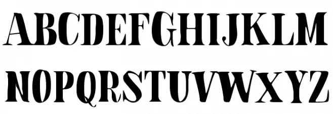 BladeFont Font UPPERCASE