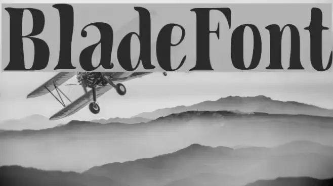 BladeFont Font examples