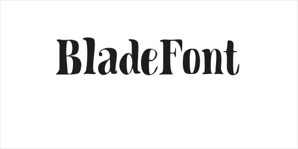 BladeFont Logo