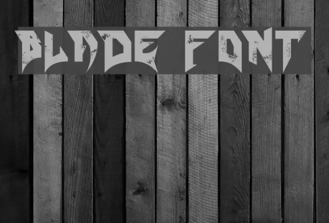 Blade Font examples