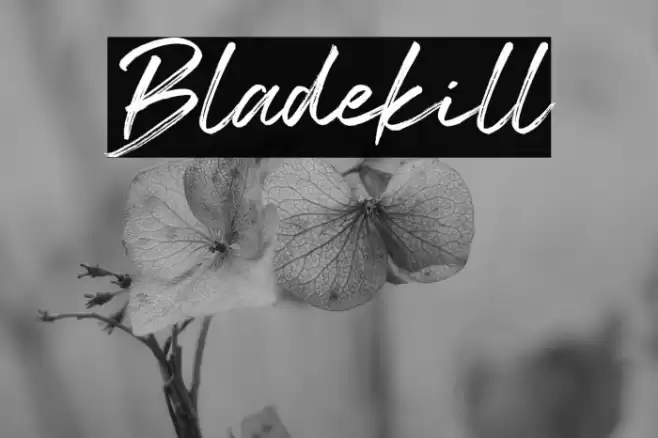 Bladekill Font examples