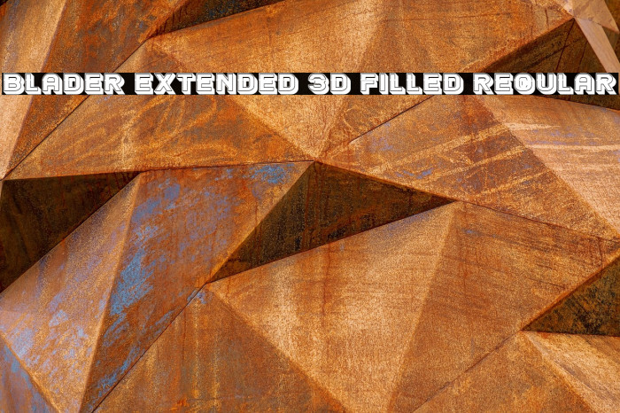 Blader Extended 3D Filled Regular Example 1