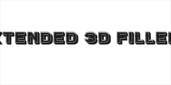 Blader Extended 3D Filled Regular Logo