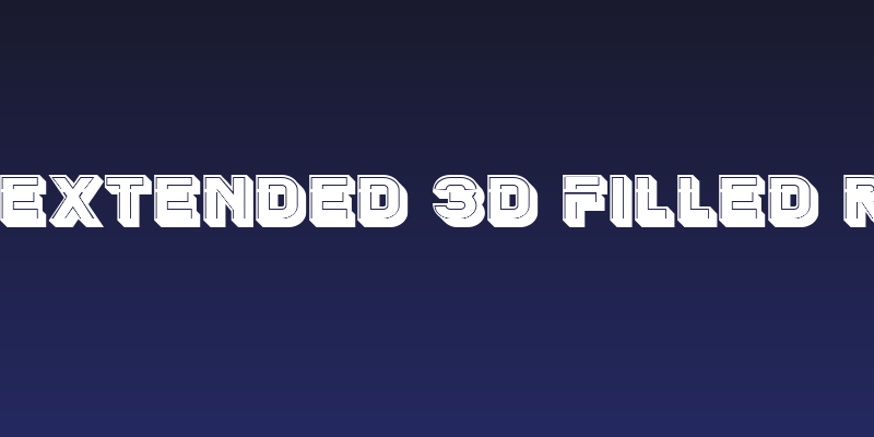 Blader Extended 3D Filled Regular Social Header