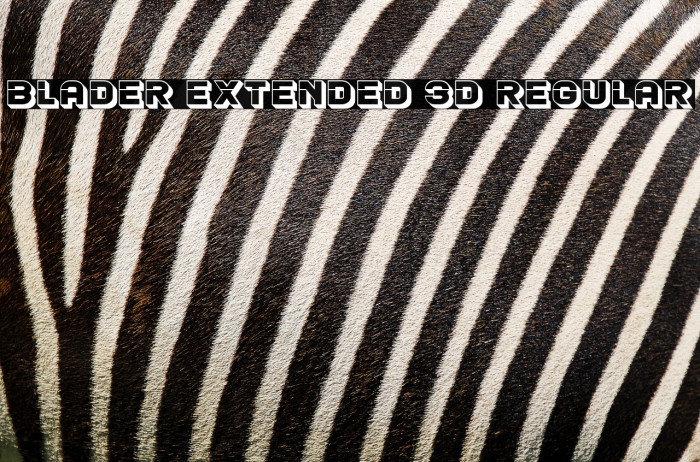 Blader Extended 3D Regular Example 3