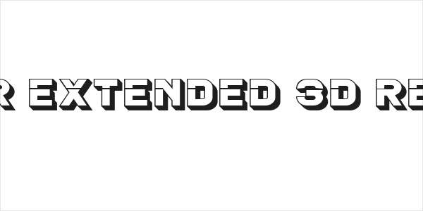 Blader Extended 3D Regular Logo