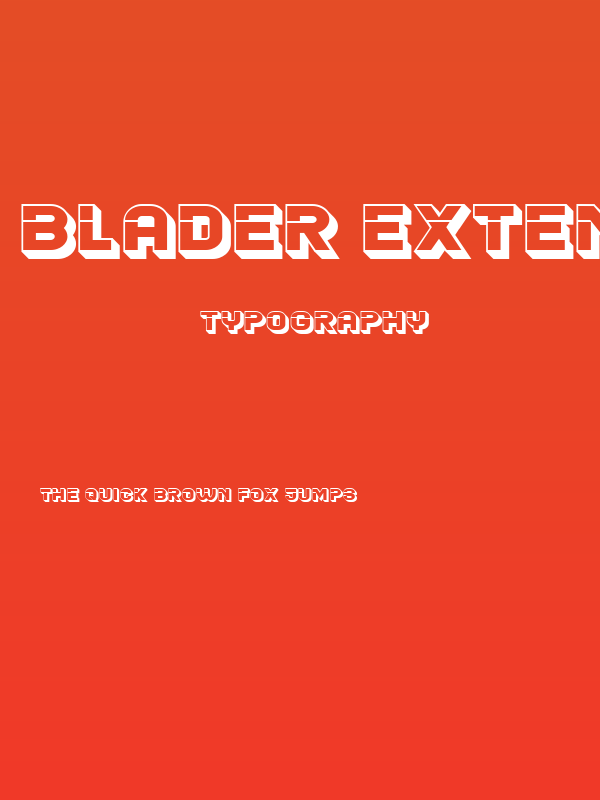 Blader Extended 3D Regular Poster