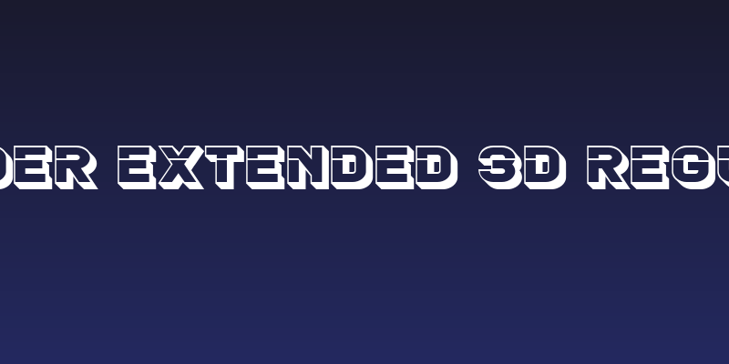 Blader Extended 3D Regular Social Header