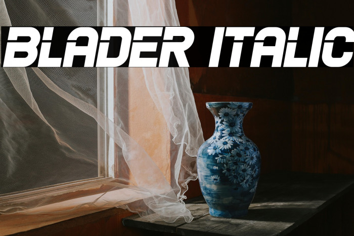 Blader Italic Example 1
