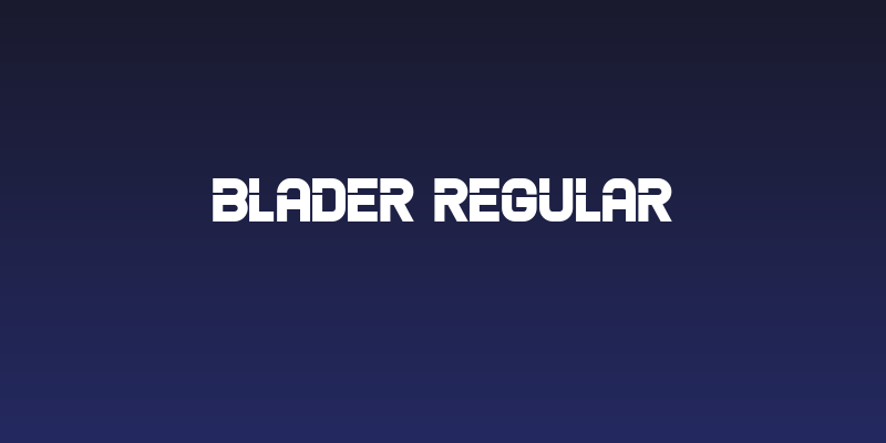 Blader Regular Social Header