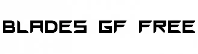 Blades GF Free  フリーフォントのダウンロード