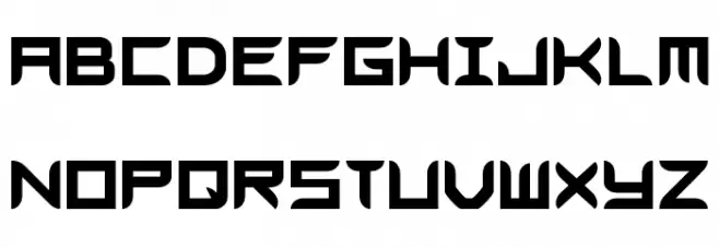 Blades GF Free Schriftart Groß