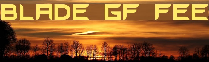 Blades GF Free Font examples