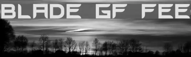 Blades GF Free Шрифта examples