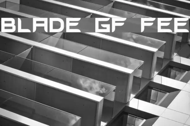 Blades GF Free Шрифта examples