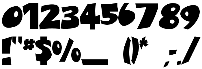 Blades Regular Font OTHER CHARS
