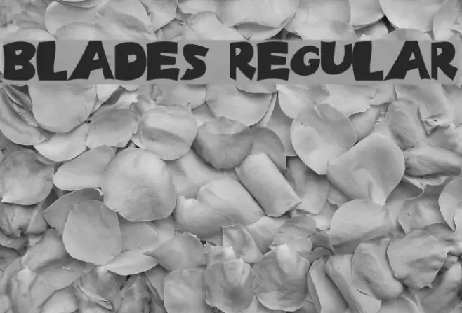Blades Regular Font examples