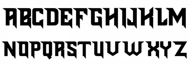 Blades Schriftart Groß