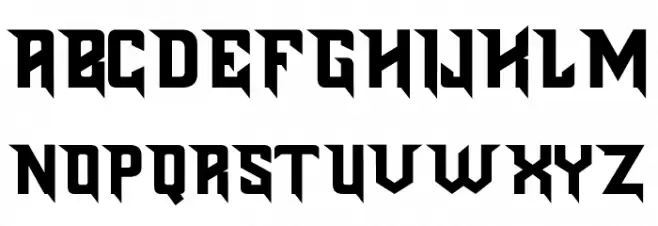 Blades Schriftart Groß