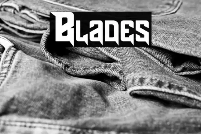 Blades Font examples