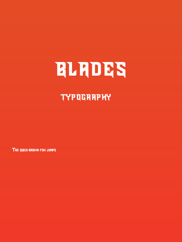 Blades Poster
