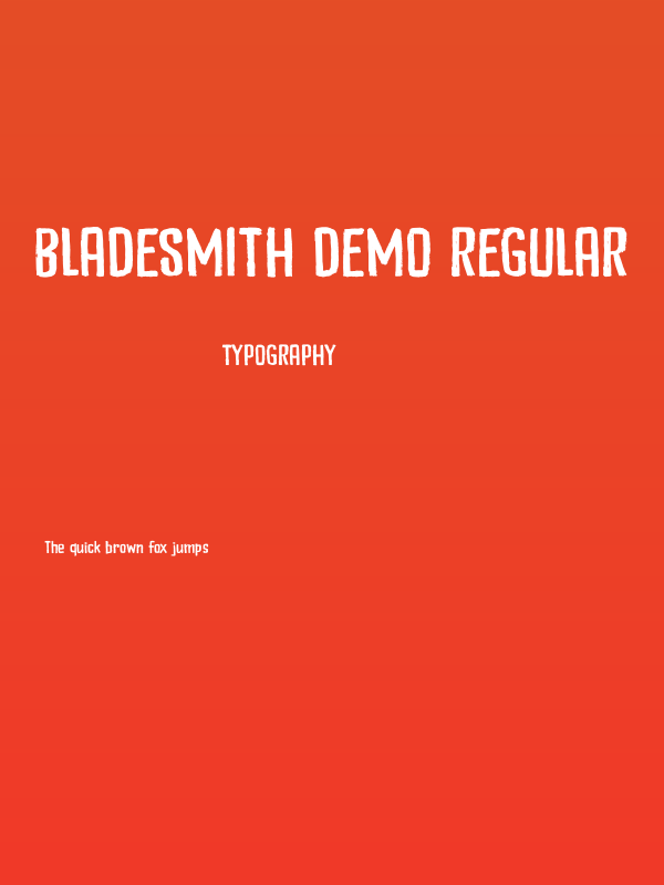 Bladesmith DEMO Regular Poster