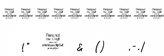 Bladog Personal Use Regular Font OTHER CHARS