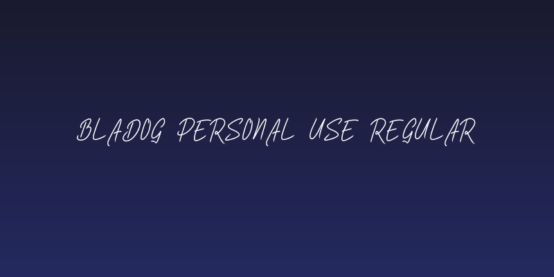 Bladog Personal Use Regular Social Header
