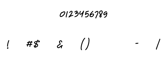 BladogPersonalUse-Regular Font OTHER CHARS