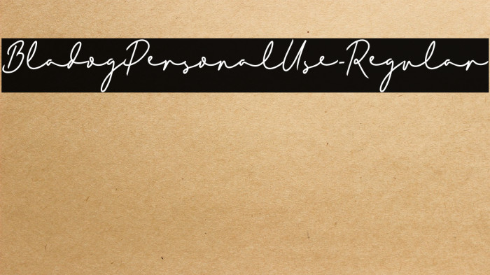 BladogPersonalUse-Regular Example 3
