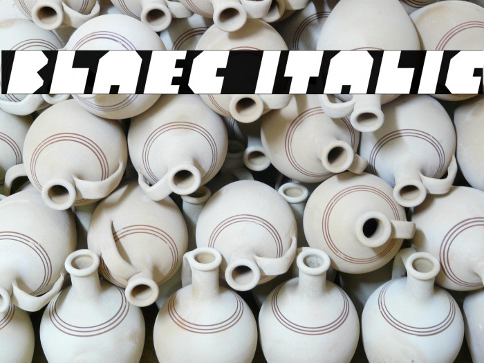 Blaec Italic Example 1