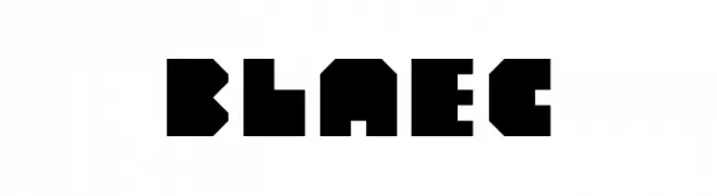 Blaec  Frei Schriftart Herunterladen